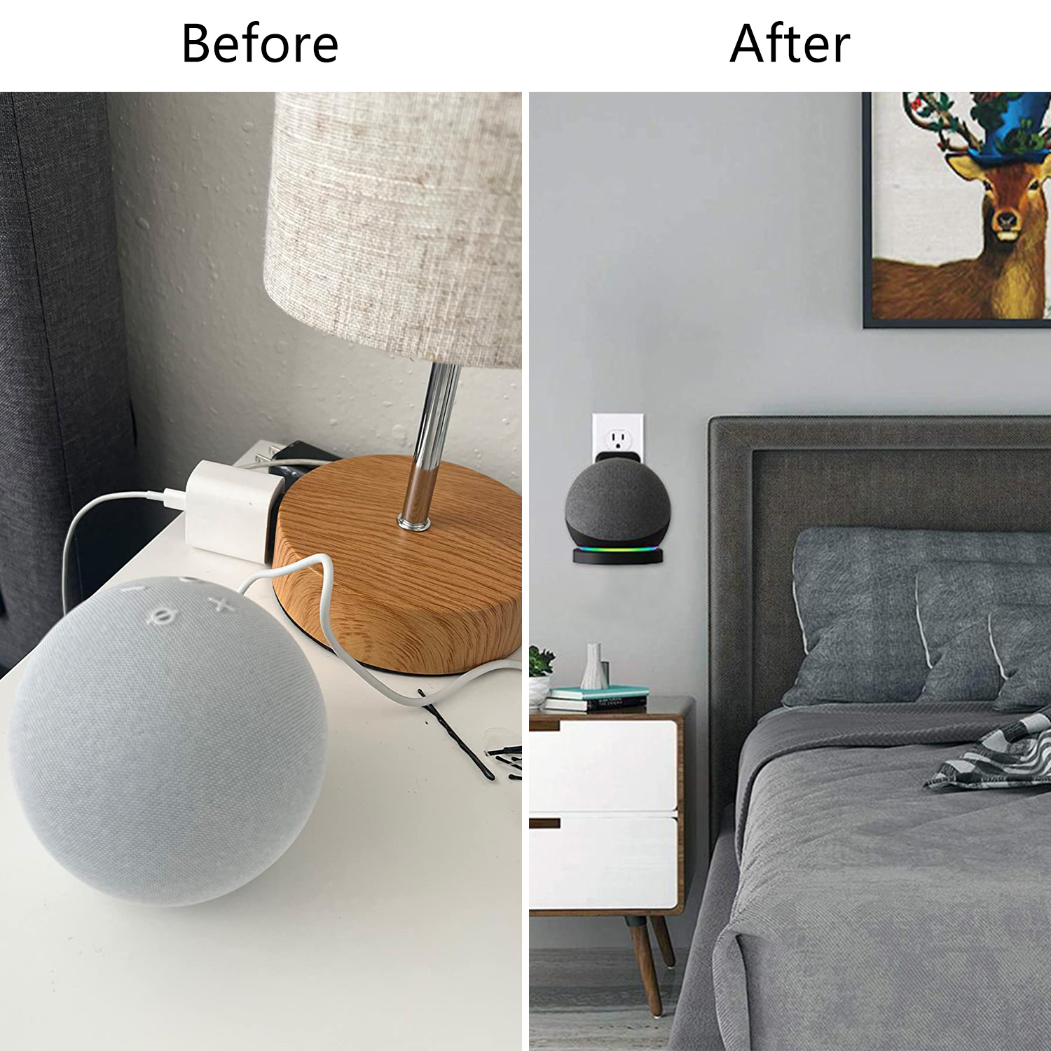 Wall Outlets Holder for Echo D - Amazon Speaker Echo Pop ulasan dan harga