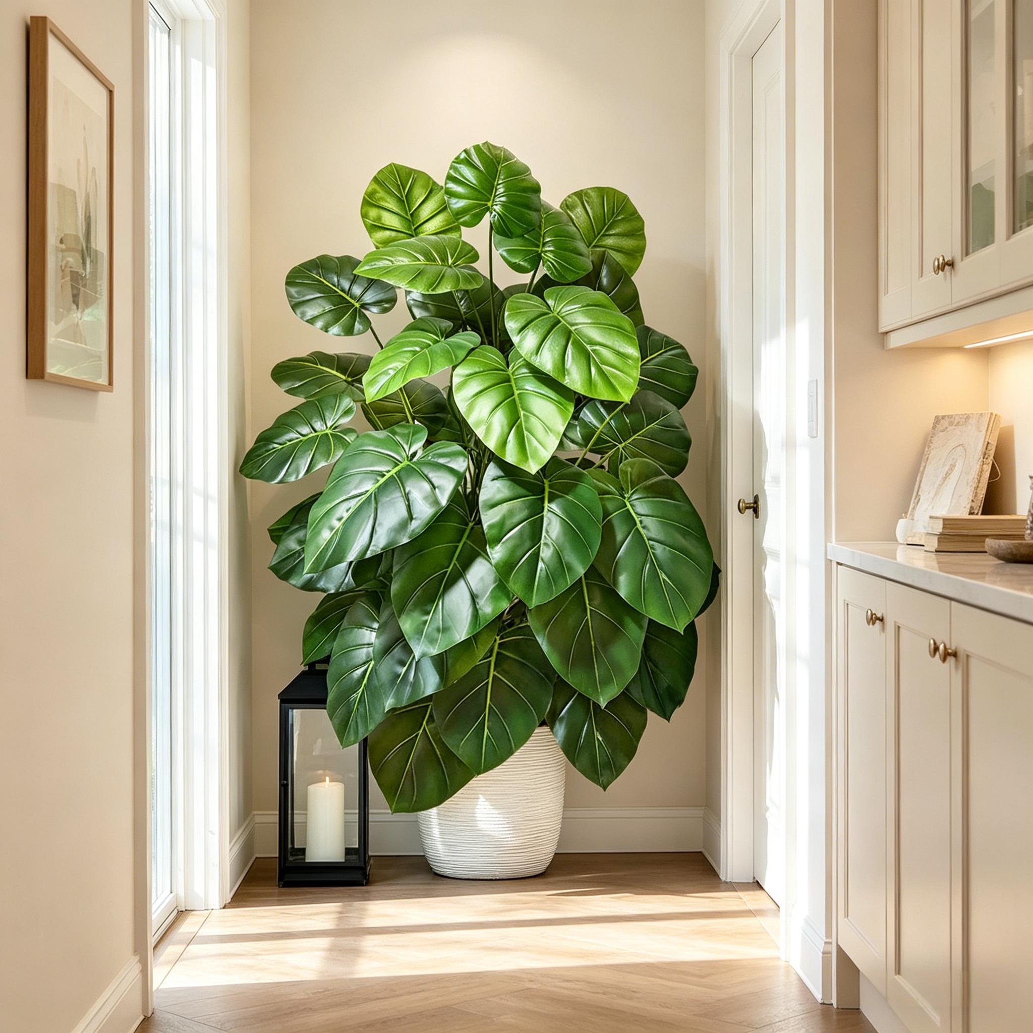 60-105cm Lifelike Artificial P - Monstera Adansonii ulasan dan harga