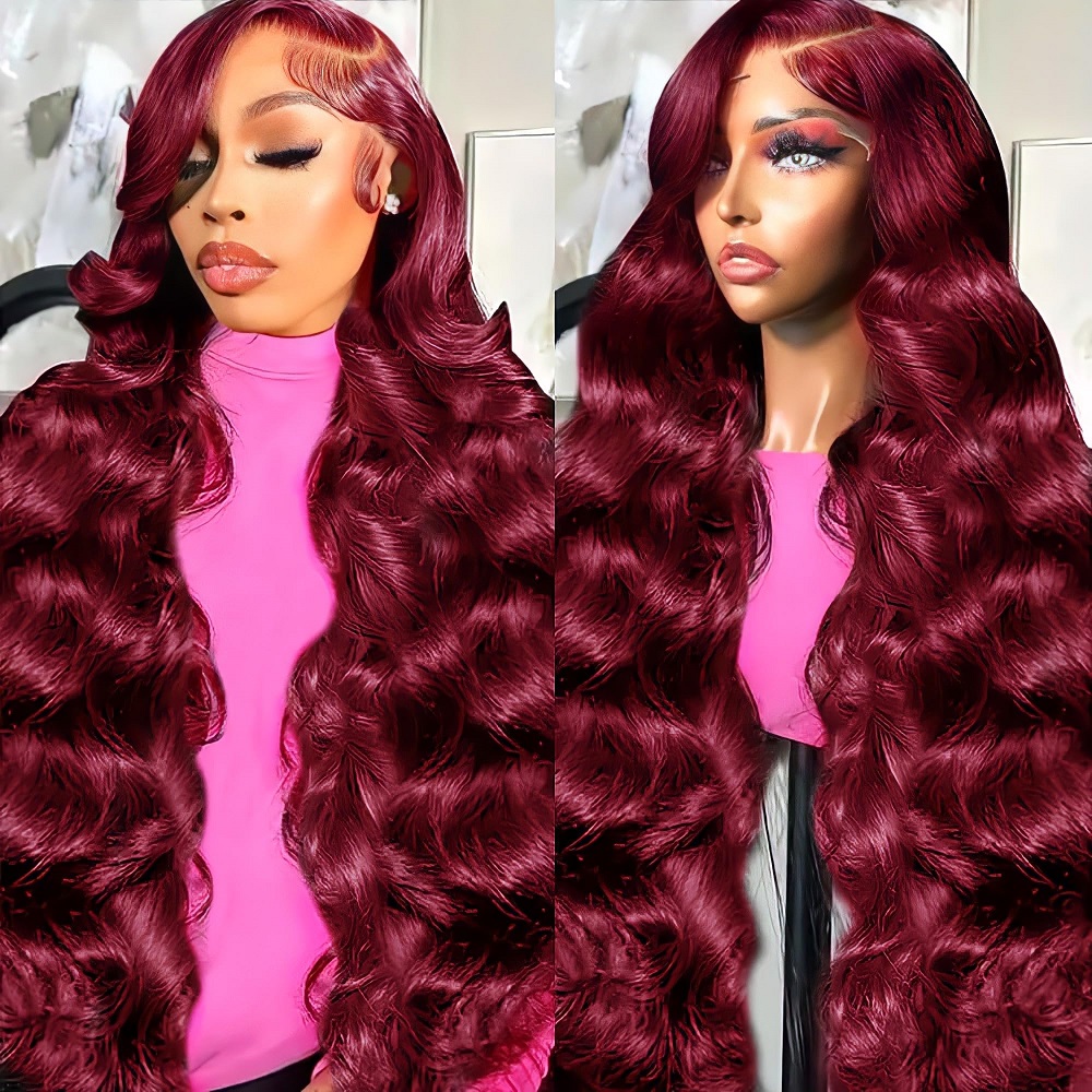 Burgundy 13x4 Body Wave Lace F - Aglaonema Red ulasan dan harga