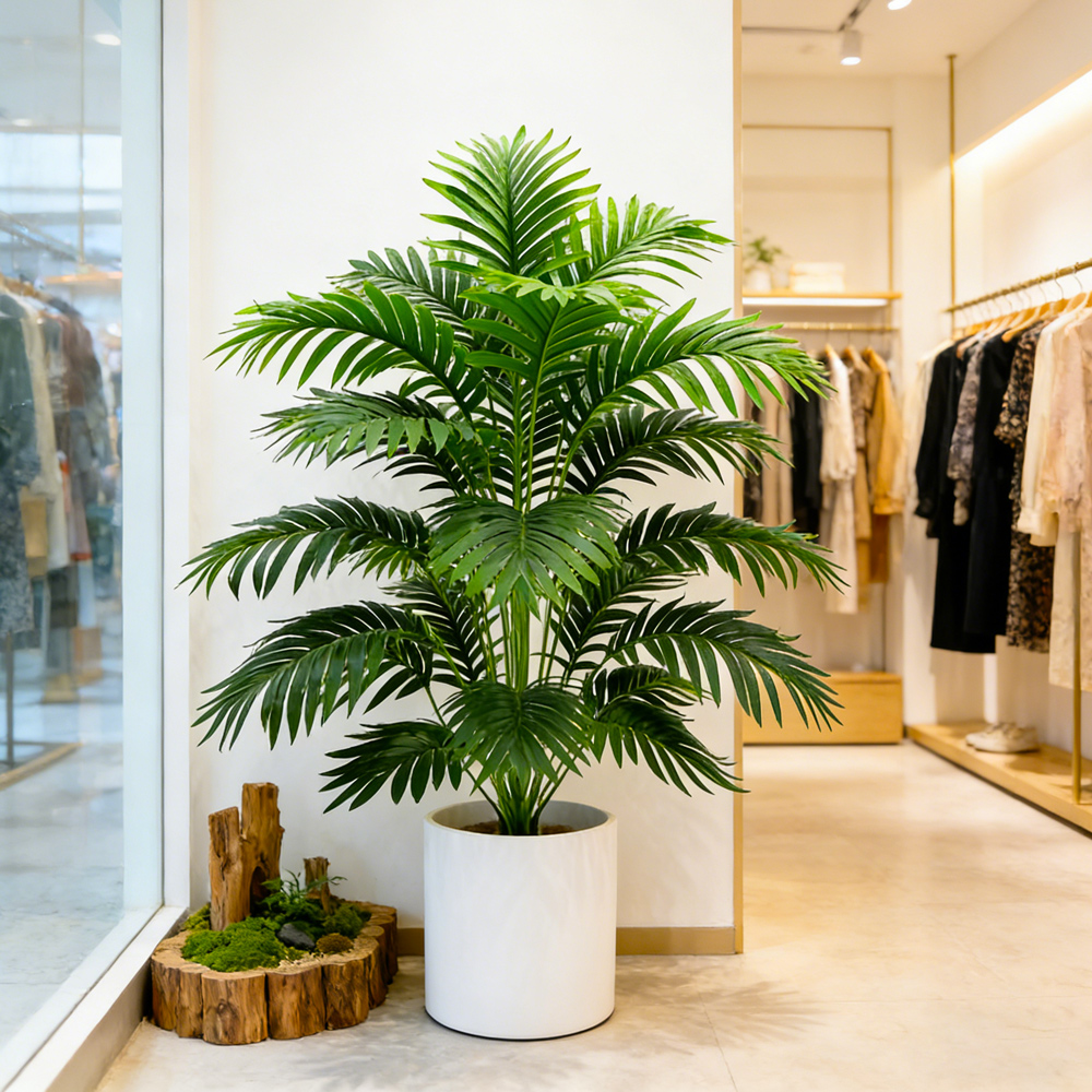 60-80cm Tall Artificial Palm T - Monstera Adansonii ulasan dan harga
